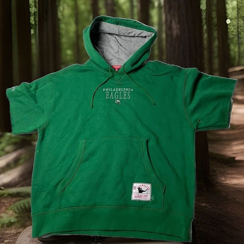 Mitchell & Ness Philadelphia Eagles Short Sleeve Hoodie